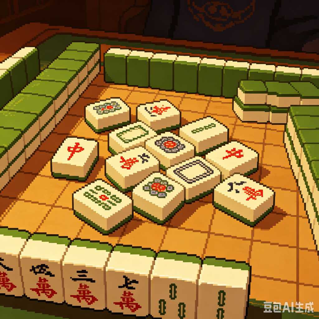 indoor leisure game mahjong set
